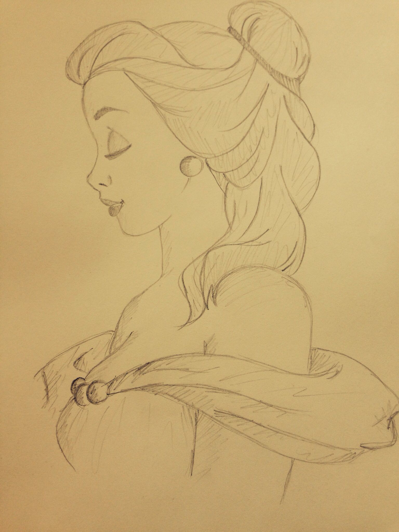 1536x2048 Princess Belle Beauty And The Beast Pencil Sketch Disney Art - Belle Sketch Disney