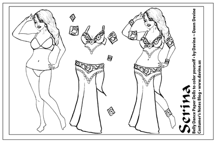 432x286 Serina - Belly Dancer Sketch