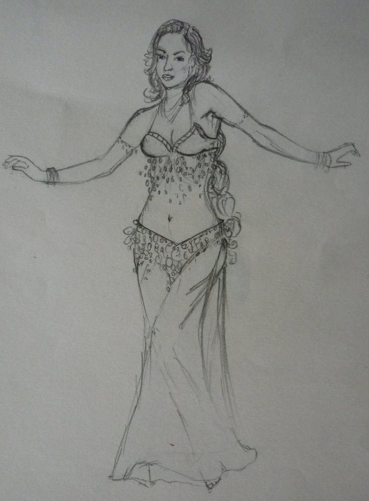 754x1024 Bits And Pieces A Post Full Of Belly Dancers - Belly Sketch