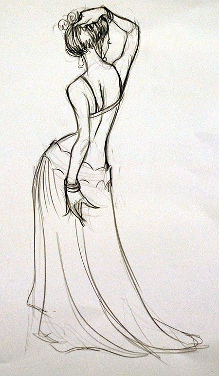 450x771 Drawing Of Dancer Belly Dancer Theme Photo And Artwork The - Belly Sketch