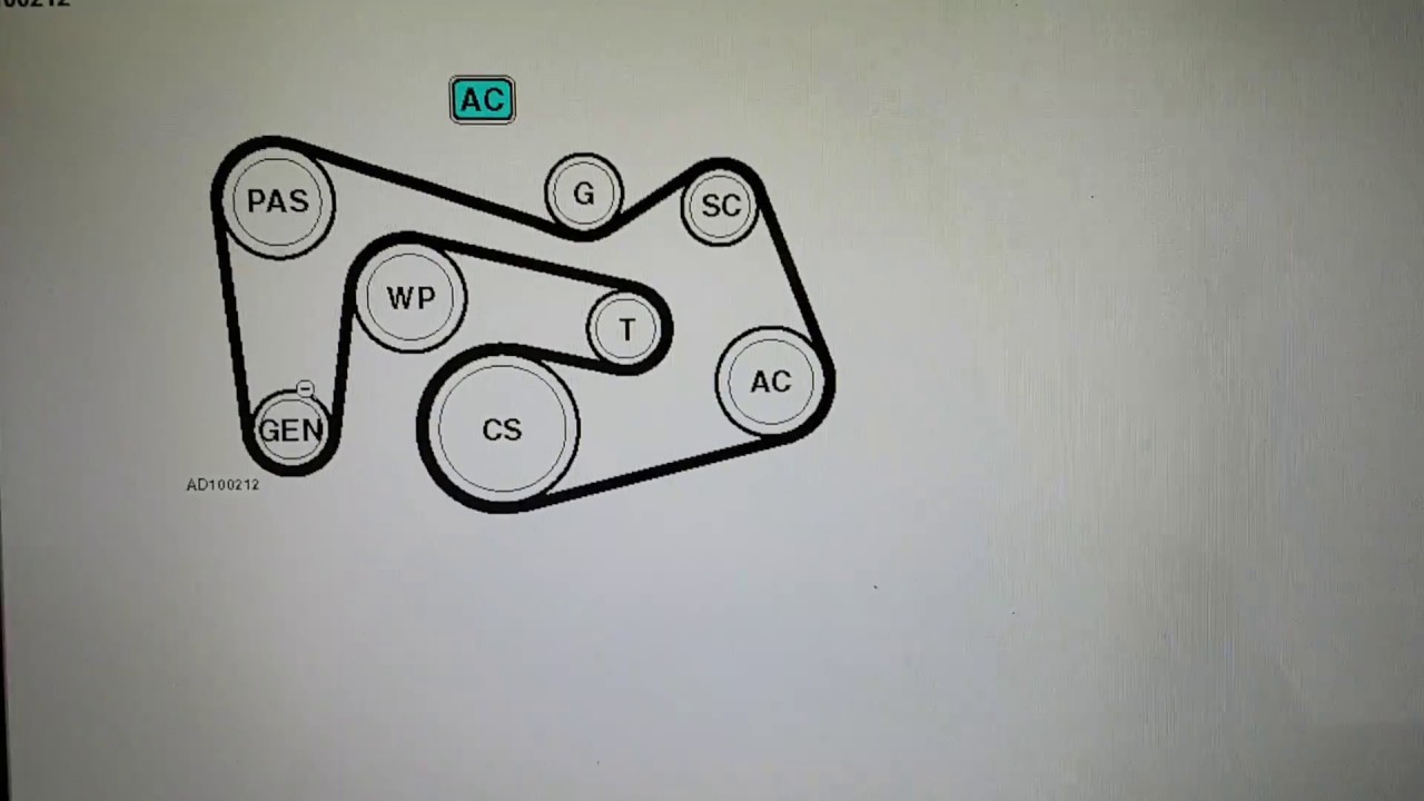 1280x720 Mercedes C180k 2002 To 2007 Fanalternator Belt Diagram (With Ac - Belt Sketch