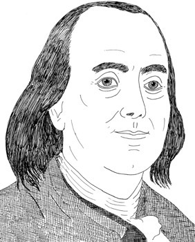 282x350 Benjamin Franklin - Ben Franklin Sketch