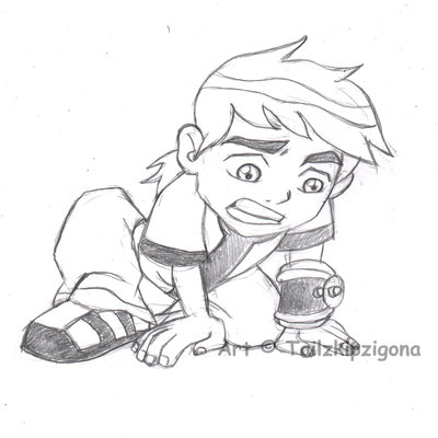 400x400 Young Ben 10 Sketch By Tailzkip - Ben Ten Sketch