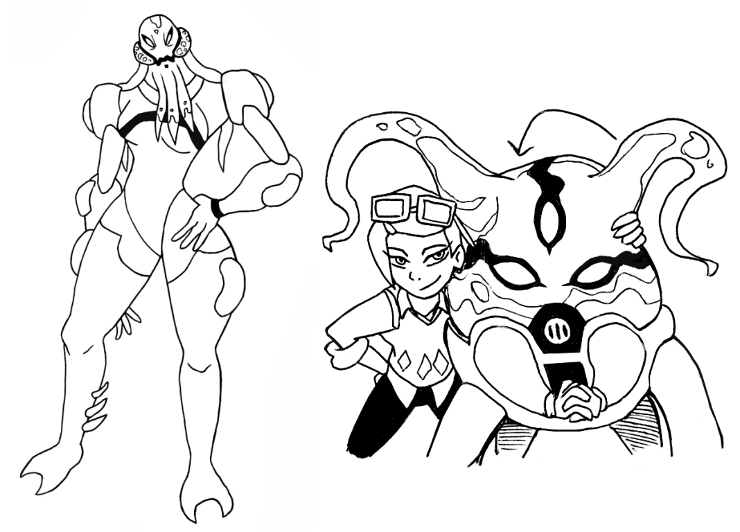 1068x768 Ben 10 Sketches By Retal4 - Ben Ten Sketch