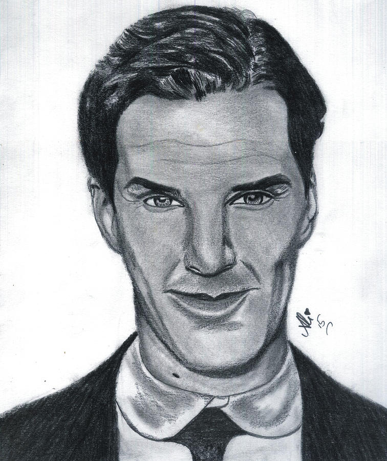 756x900 Benedict Cumberbatch Drawing By Bobby Dar - Benedict Cumberbatch Sketch