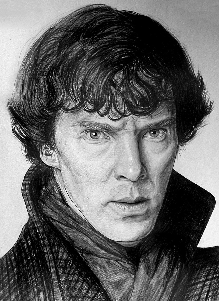 900x1239 Benedict Cumberbatch By On @ - Benedict Cumberbatch Sketch