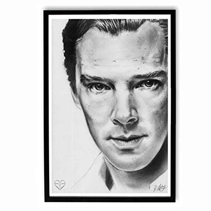 425x425 Speaking Walls Benedict Cumberbatch Sketch Work Poster - Benedict Cumberbatch Sketch