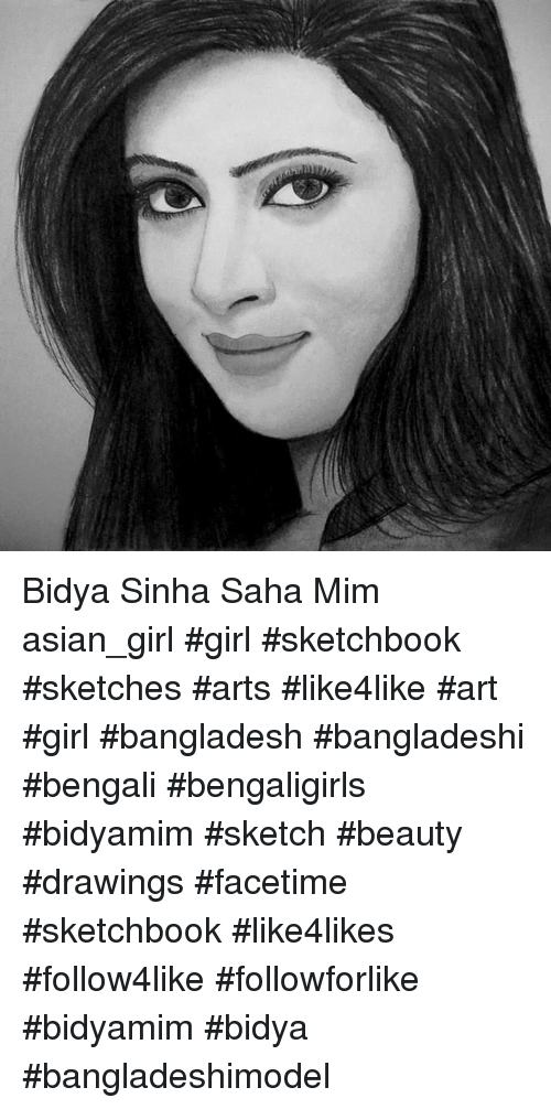 500x1006 Bidya Sinha Saha Mim Asian Girl - Bengali Sketch