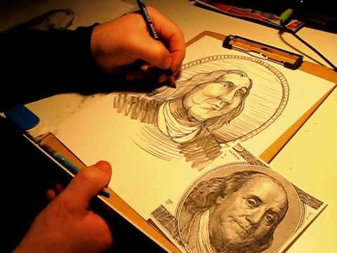 480x360 Benjamin Franklin Caricature - Benjamin Franklin Sketch