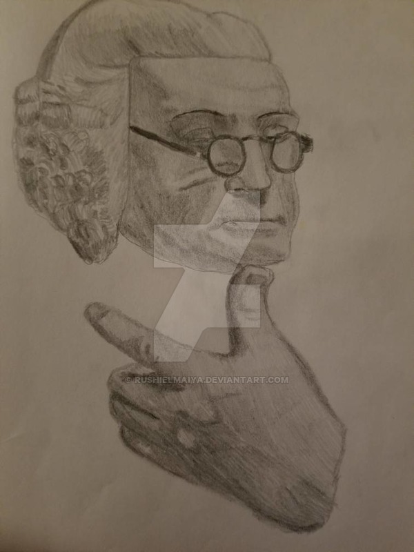 600x800 Benjamin Franklin Sketch By Rushielmaiya - Benjamin Franklin Sketch