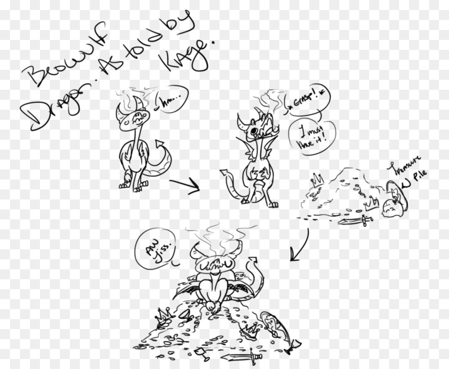 900x740 Line Art Mammal Sketch - Beowulf Sketch