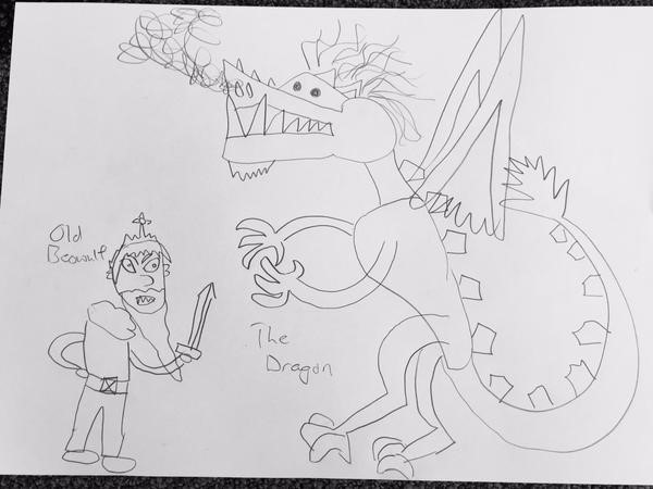 600x450 Playing Beowulf Gaming The Library D.a.r.e. - Beowulf Sketch