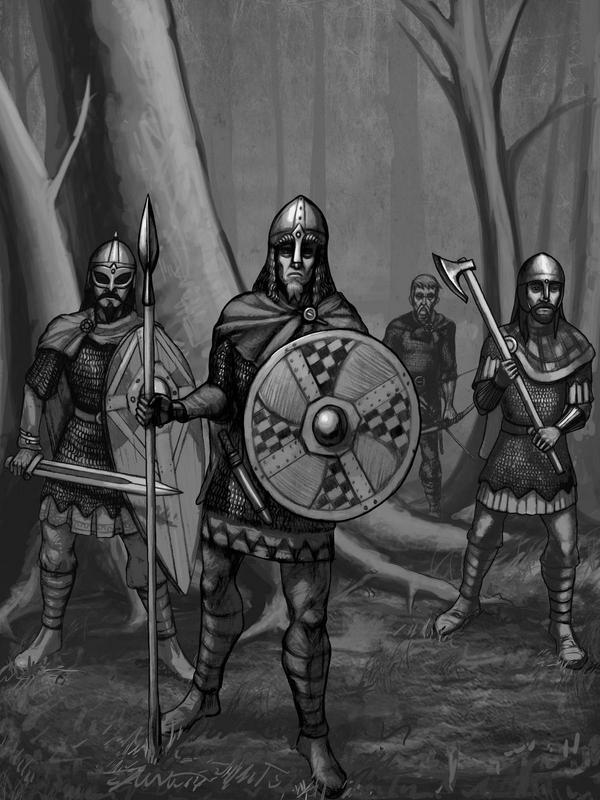 600x800 Shieldlings Of Beowulf Sketch - Beowulf Sketch