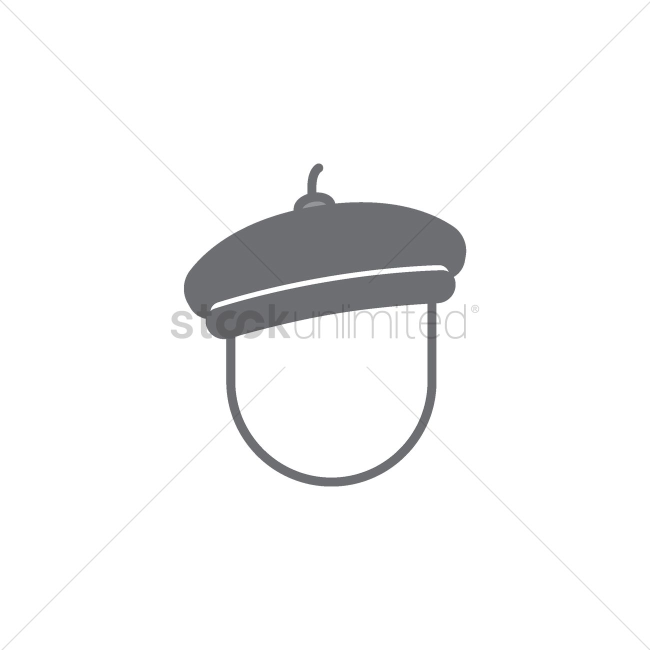 1300x1300 Beret Vector Image - Beret Sketch