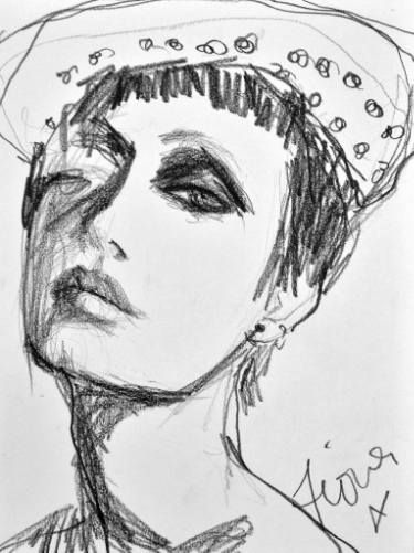 375x501 Girl In Beret - Beret Sketch