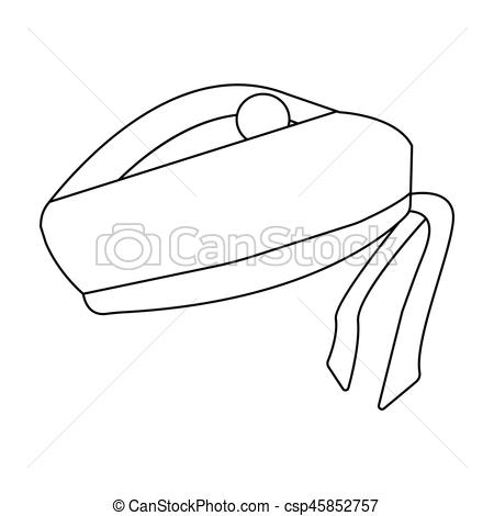 450x470 Scottish National Traditional Cap Or Beret With Bubo And Green - Beret Sketch