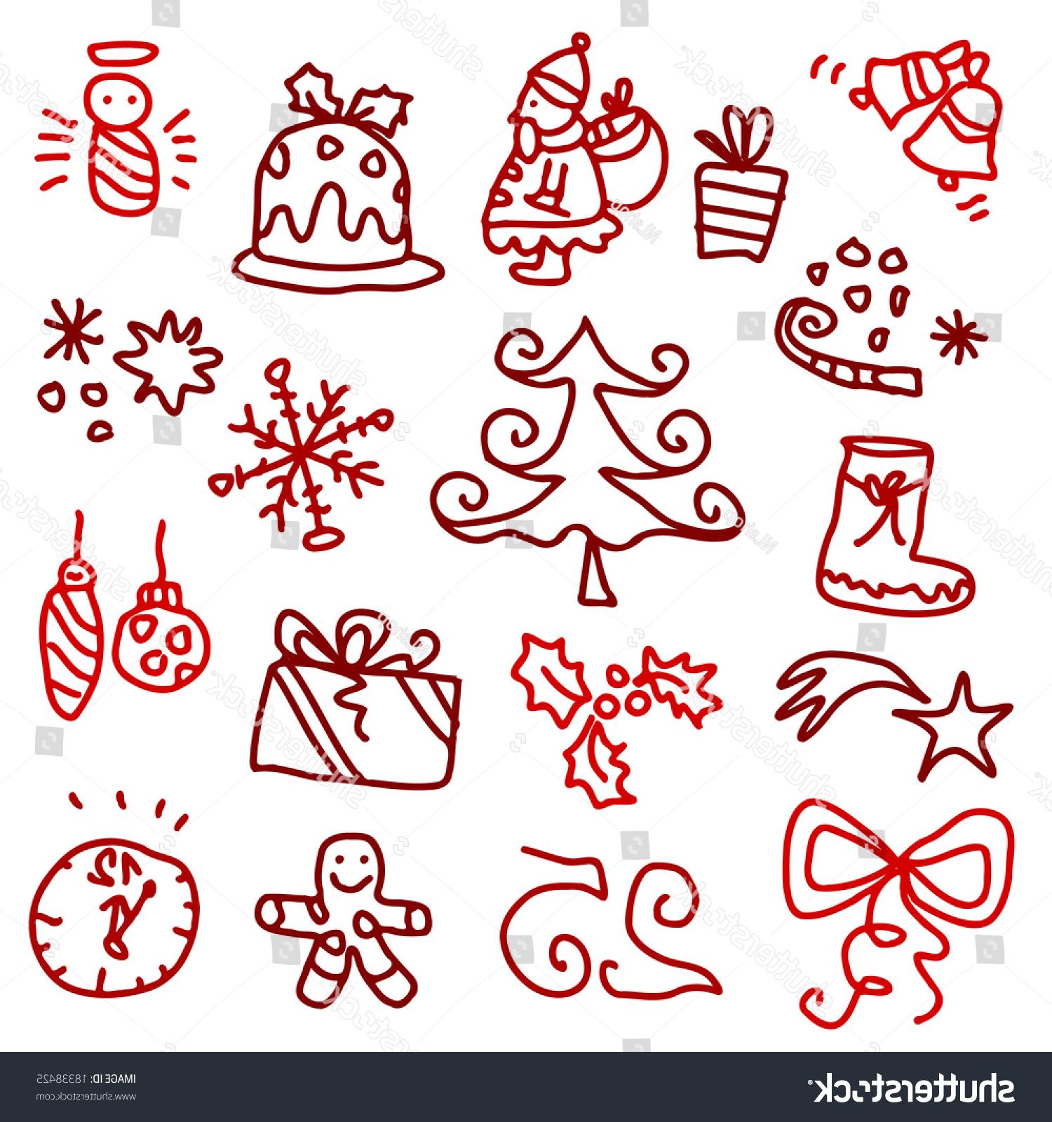 1500x1600 Best Hd Stock Vector Christmas Sketches Image - Best Christmas Sketches
