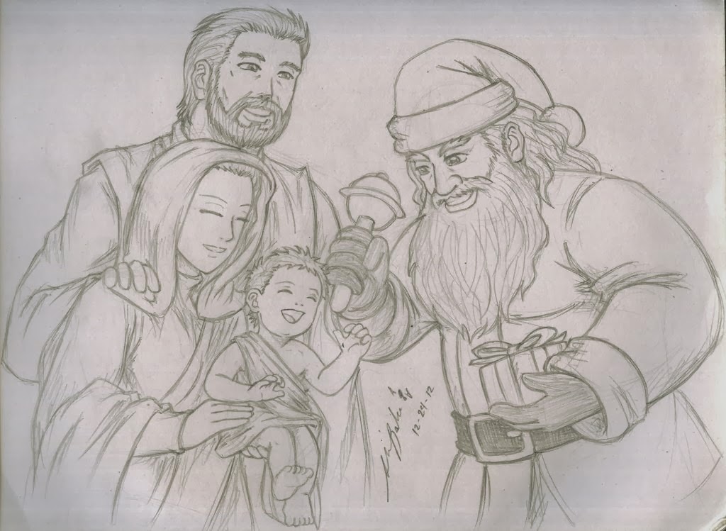 1024x749 Wallpaper Hd For Desktop Background Christmas Sketch Wallpapers - Best Christmas Sketches