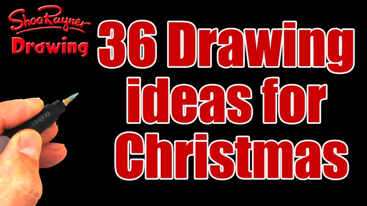1280x720 36 Drawing Ideas For Christmas - Best Christmas Sketches