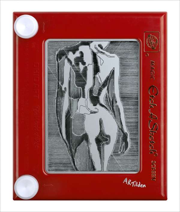 600x705 Shocking Toy Drawings Etch A Sketch Works - Best Etch A Sketch Drawings