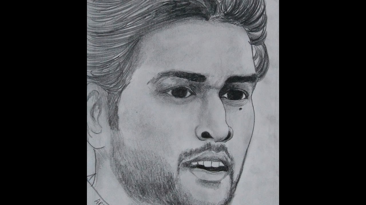1280x720 M.s. Dhoni Pencil Sketch. Best Sketch - Best Pencil Sketches