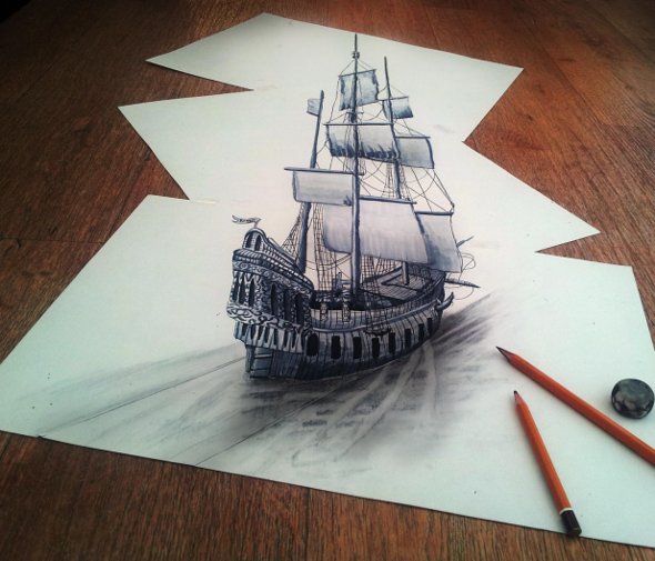 590x505 The Very Best 3d Pencil Sketch Art - Best Sketch Art