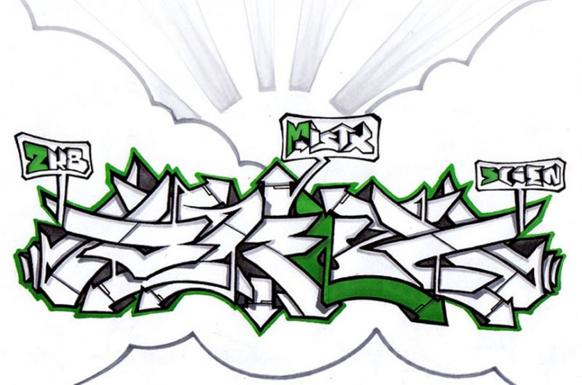 836x553 Best Graffiti Sketch Graffiti Alphabet Letters , Fonts And. Part - Best Sketch Fonts