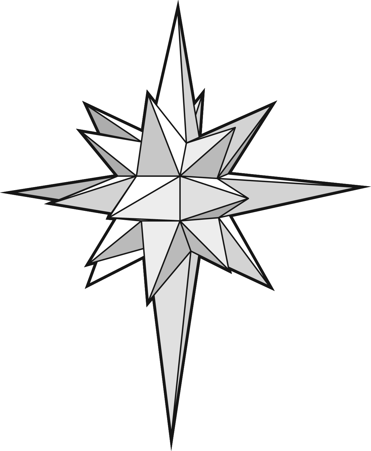 1201x1461 Free Clip Royalty Free Download Star Of Bethlehem - Bethlehem Sketch