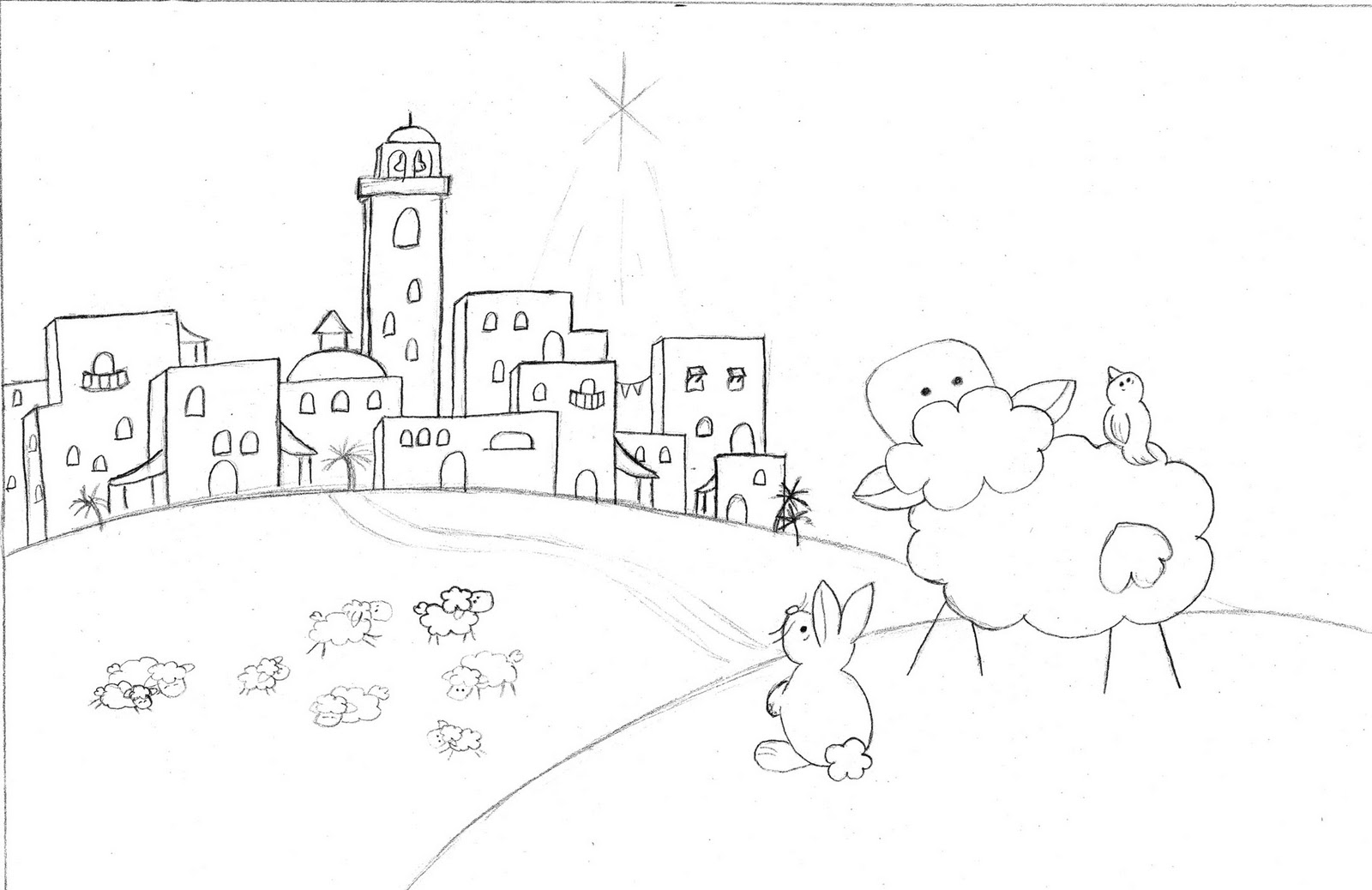 1600x1038 K. S. Powers - Bethlehem Sketch