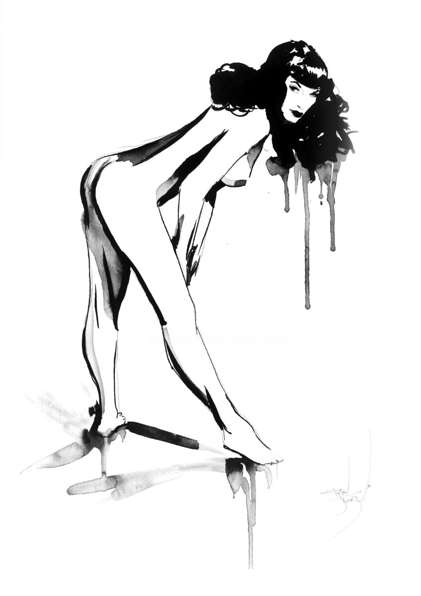848x1200 Bettie - Bettie Page Sketch