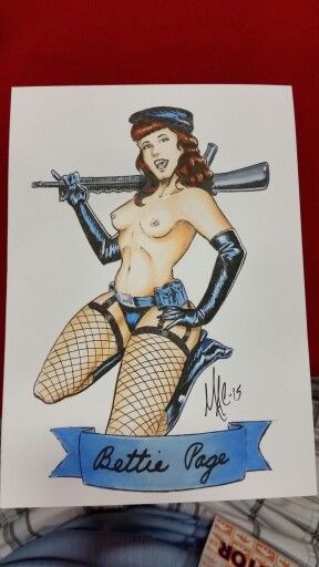 288x512 Bettie - Bettie Page Sketch
