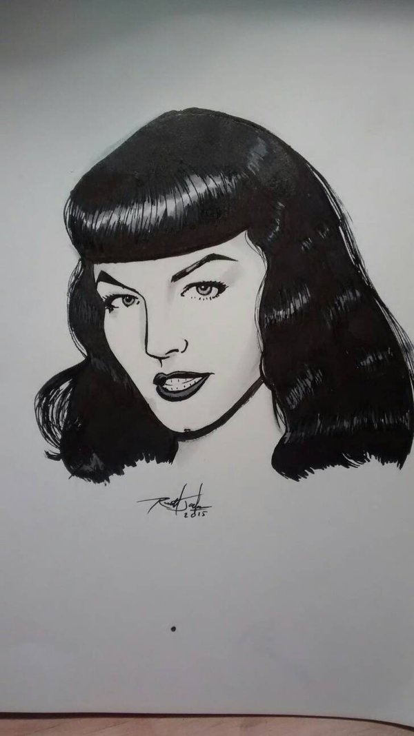 600x1068 Bettie - Bettie Page Sketch