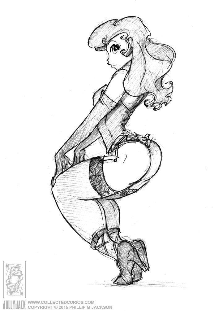 692x1004 Lscc 2015 Bettie - Bettie Page Sketch