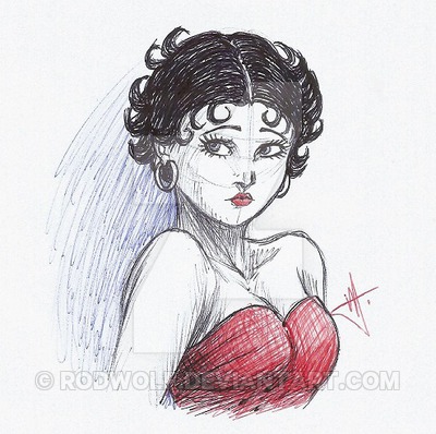 400x398 Betty Boop Sketch By Rodwolf - Betty Boop Sketch