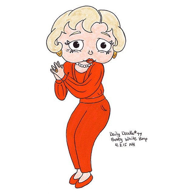 640x640 No.77 Betty White Boop - Betty Boop Sketch