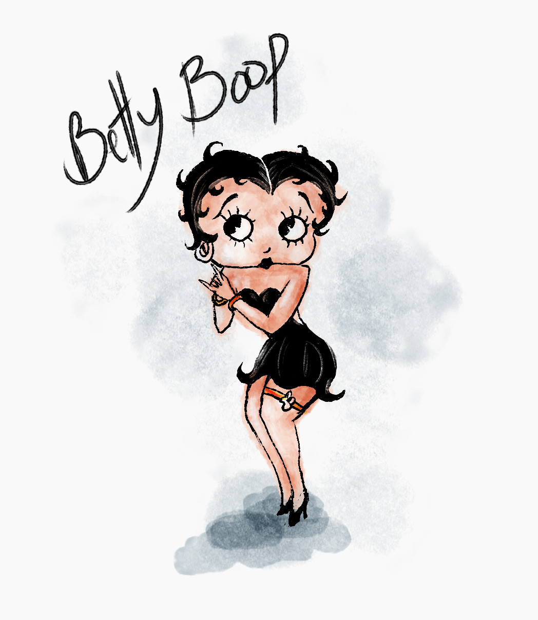 Betty Boop Sketch At Paintingvalley Com Explore Collection Of