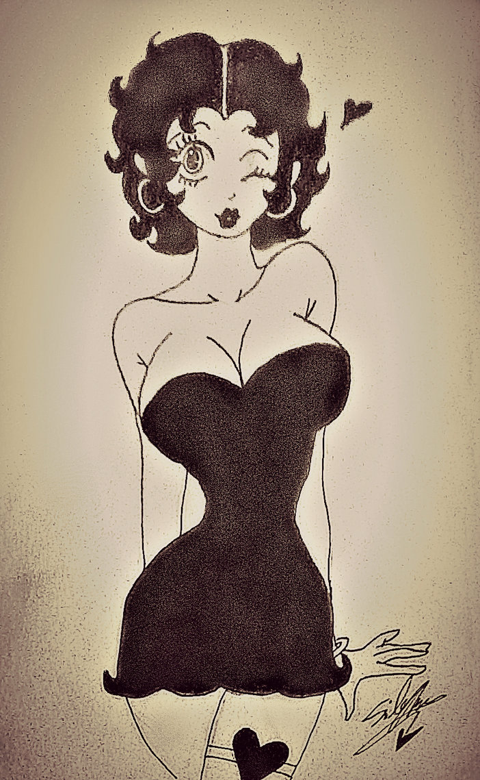 702x1139 Betty Boop Sketch 1 By Luigixpeach - Betty Boop Sketch