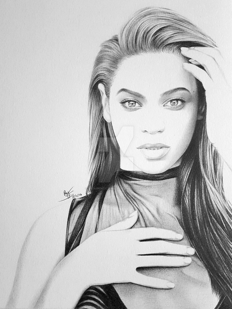 775x1031 Beyonce By Frompencil2paper - Beyonce Sketch