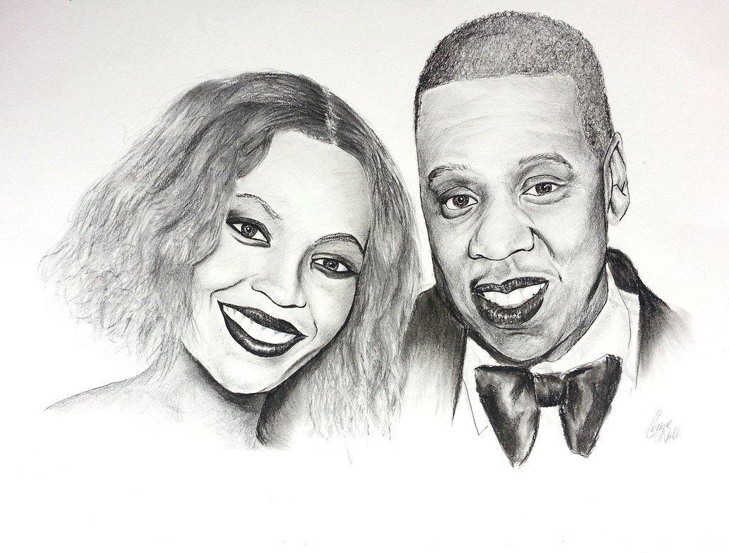 1024x777 Beyonce X Jay Z - Beyonce Sketch