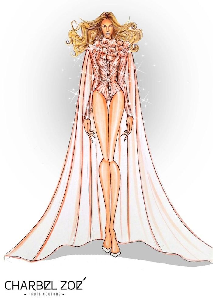 700x984 Formation Tour Wardrobe Teen Vogue - Beyonce Sketch