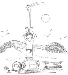 236x257 Samuel Hears - Bible Sketch