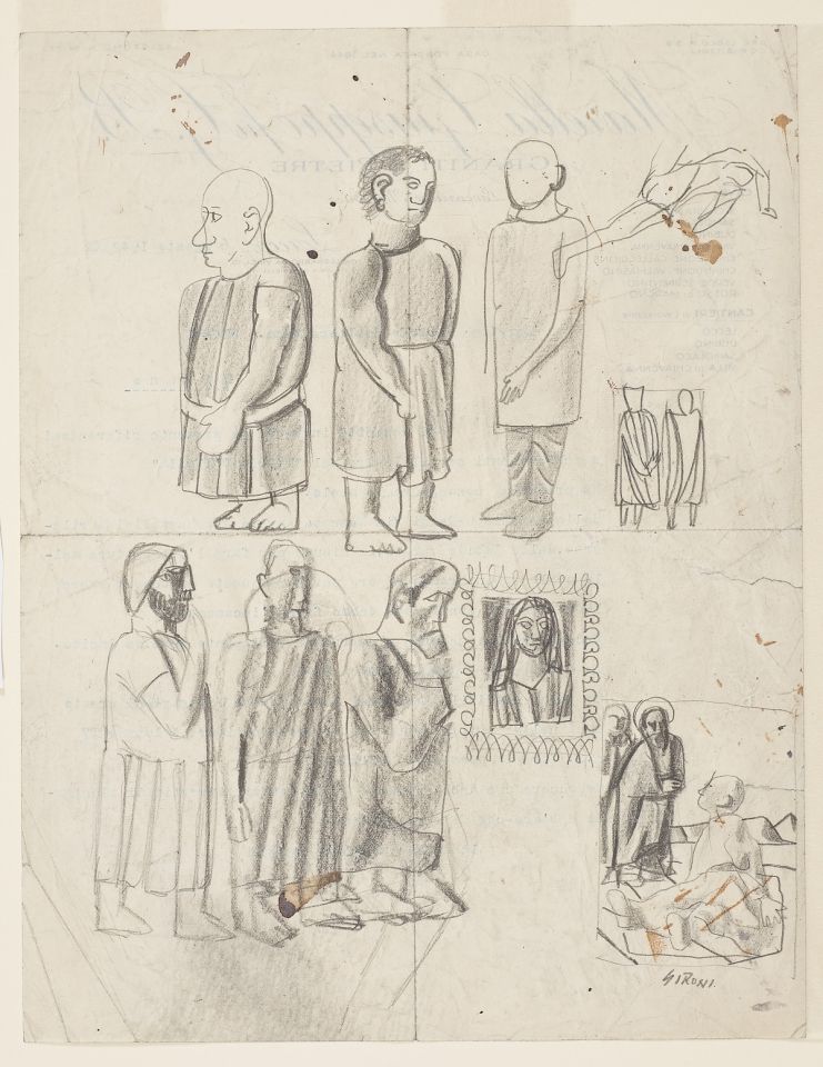 741x960 Sketches For Biblical Figures, 1942 Collection Database - Biblical Sketches