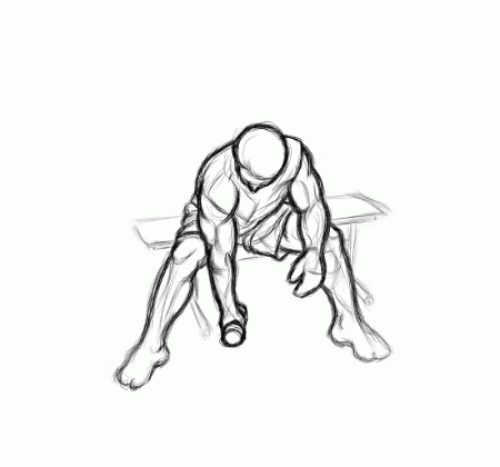 450x420 Dumbbell Bicep Exercises Find, Make Amp Share Gfycat Gifs - Bicep Sketch