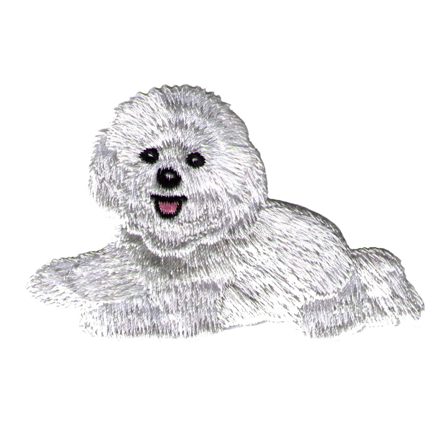900x900 Bichon Frise Iron On Dog Patch Applique - Bichon Frise Sketch