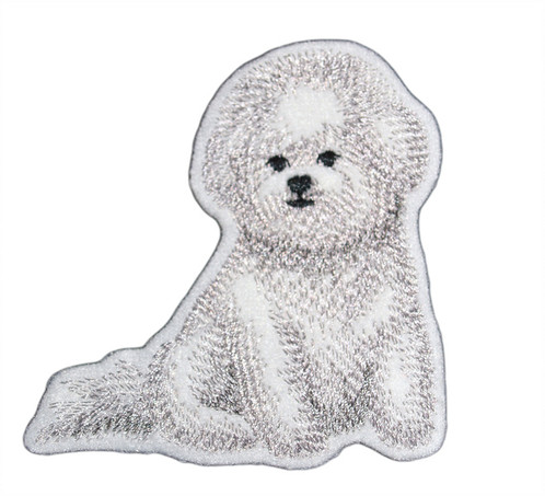 498x453 Bichon Frise Sitting Patch - Bichon Frise Sketch