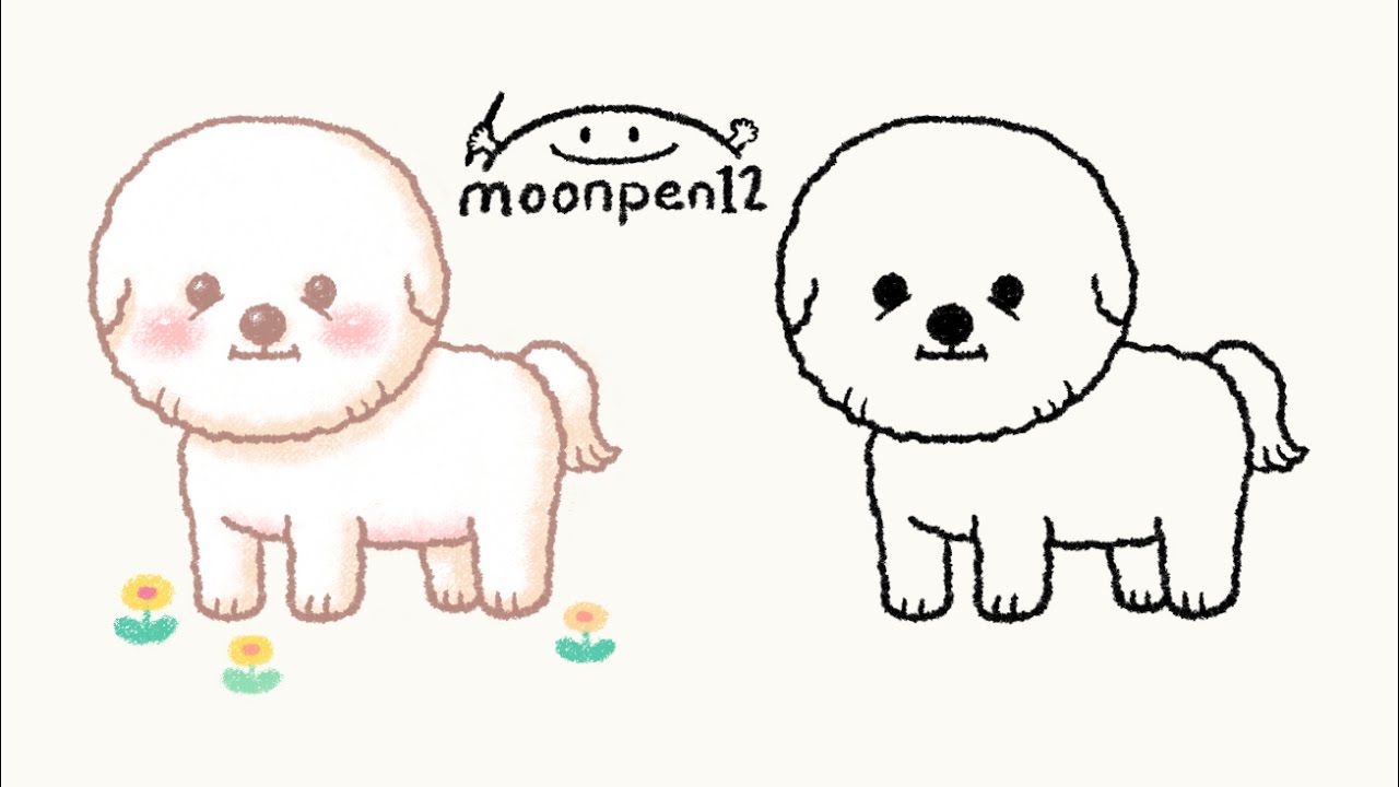 1280x720 - Bichon Frise Sketch