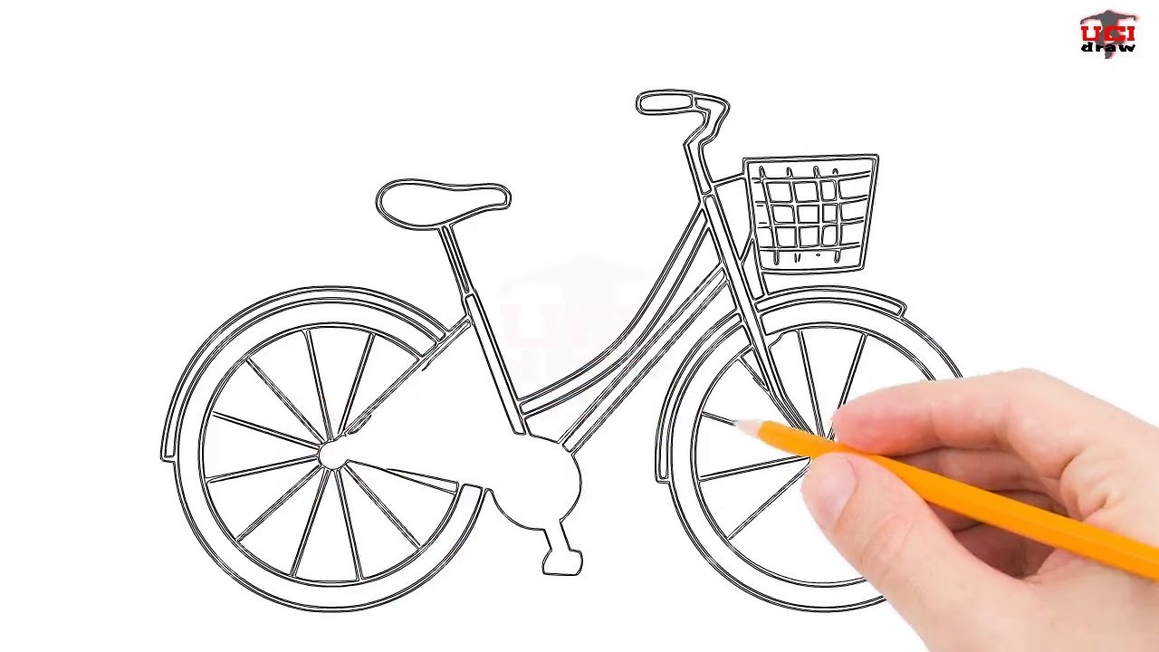 1280x720 Easy Bicycle Drawing Ideas A Simple Bicycle Sketch For Beginners - Bicycle Sketch