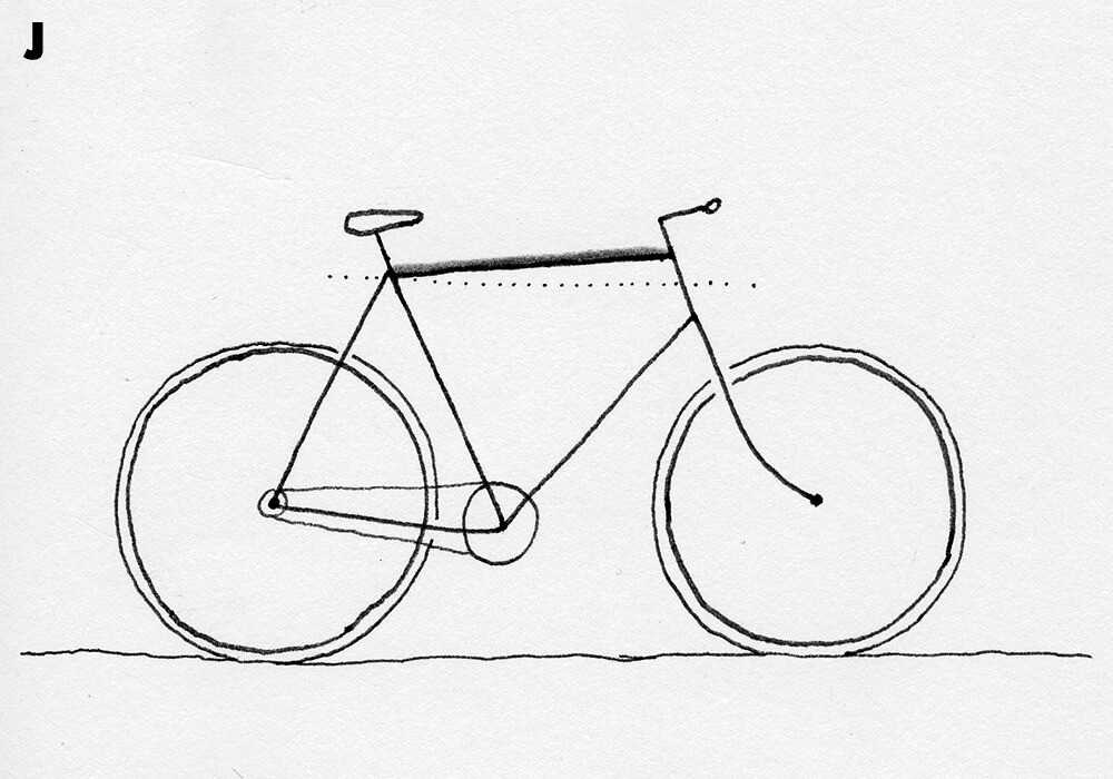 1000x700 How To Draw A Bicycle Daniel Stolle Medium - Bicycle Sketch