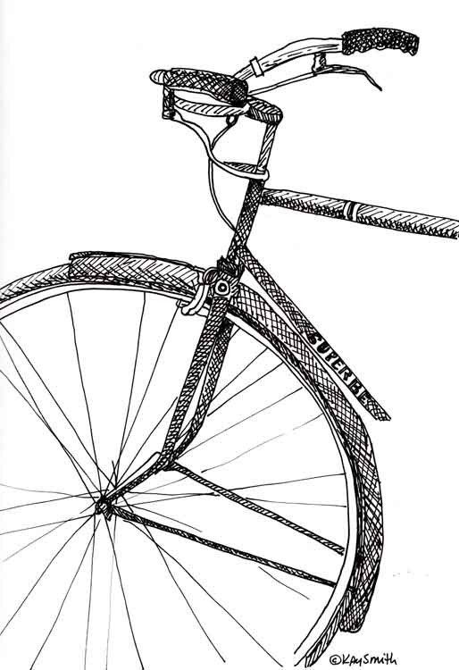 514x750 Kaysmithbrushworks Bike Sketch - Bicycle Sketch