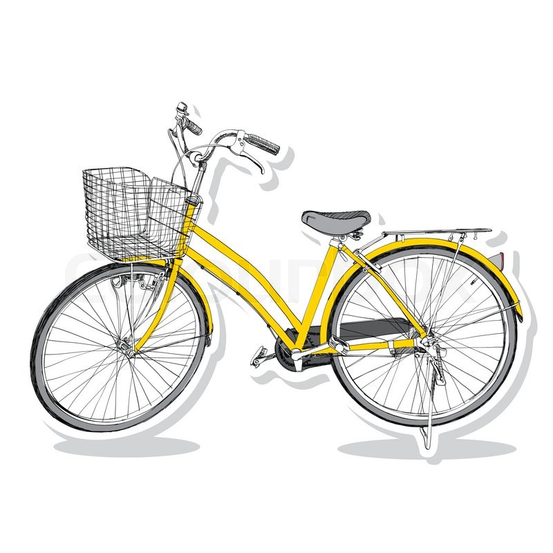 800x800 Old Bicycle - Bicycle Sketch